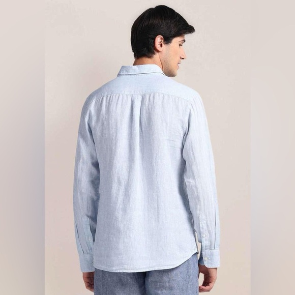 POLO ASSN REGULAR FIT SOLID 100% LINEN CASUAL POLO SHIRT SIZE XL - Picture 3 of 11